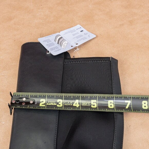 Aerosoles Women Trapani Black Fabric Comfortable Zip Riding Knee Boots sz 7 - Picture 7 of 10